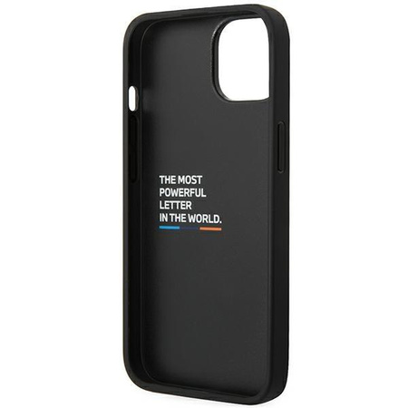 Etui BMW BMHCP14M22NBCK iPhone 14 Plus 6,7" czarny/black Leather Carbon
