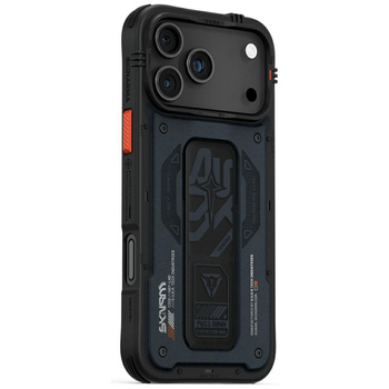 Etui Skinarma Aegis do iPhone 17 Pro Max Magnetic Charging + Grip Stand granatowy