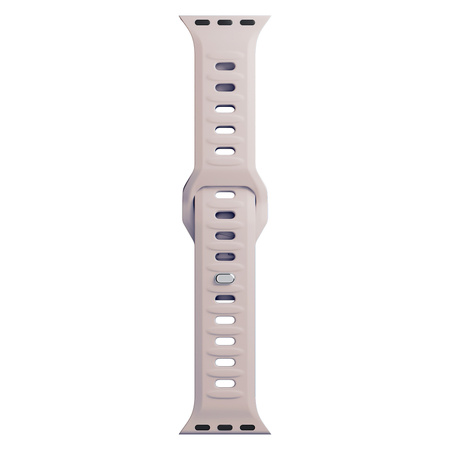 42/44/45/46/49 mm Latte (big) - 3mk Silicone Watch Strap for Apple