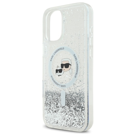 KARL LAGERFELD ETUI TRANSPARENT DO IPHONE 16 6.1 DO MAGSAFE Z LIQUID