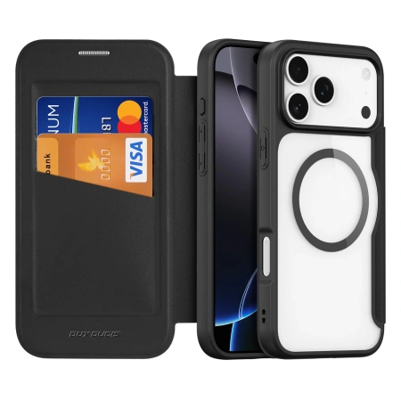 DUX DUCIS ETUI SKIN X PRO DO IPHONE 17 PRO Z PORTFELEM KOMPAATYBILNE