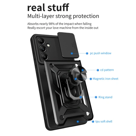 Etui Defender Realme 13 Pro 5G / 13 Pro Plus 5G / 14 Pro Lite Czarny