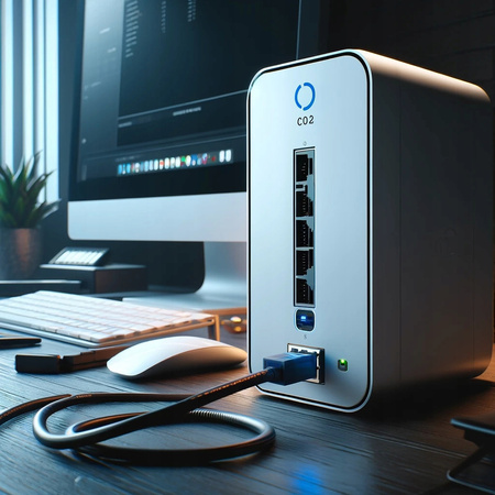 CO2 PRZEJŚCIÓWKA USB-C ETHERNET ADAPTER KARTA SIECIOWA LAN GIGABIT RJ45 2500 MB