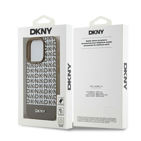 DKNY ETUI HARDCASE LEATHER PRINTED PATTERN DO IPHONE 15 PRO MAX 6.7