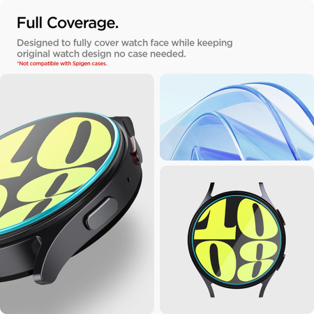 SPIGEN SZKŁO HARTOWANE DO GALAXY WATCH 7 44MM OCHRONA PRZED ZADRAŚNIĘCIAMI