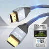 Wozinsky kabel HDMI 2.1 8K 60 Hz 48 Gbps / 4K 120 Hz / 2K 144 Hz 1 m srebrny (WHDMI-10)