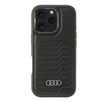 AUDI SYNTHETIC LEATHER CASE DO IPHONE 16 PRO 6.3 DO MAGSAFE OCHRONA