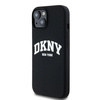 DKNY CASE DO IPHONE 15 14 13 6.1 DO MAGSAFE LIQUID SILICONE Z BIAŁYM LOGO