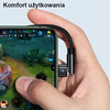 USAMS KABEL PLECIONY DO LIGHTNING IPHONE 12 13 14 1M Z GUMOWYM WYKOŃCZENIEM