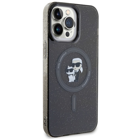 KARL LAGERFELD HARDCASE DO IPHONE 15 PRO MAX KARL&CHOUPETTE GLITTER