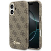 Etui Guess 4G Script MagSafe do iPhone   17 brązowy