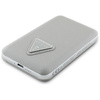 Powerbank indukcyjny Guess Grained       Triangle 5000mAh 15W USB-C MagSafe beżowy