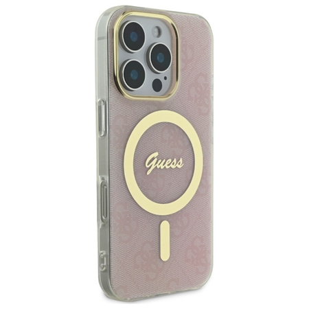 GUESS ETUI DO IPHONE 16 PRO DO MAGSAFE HARDCASE 4G IML OCHRONA NA TELEFON