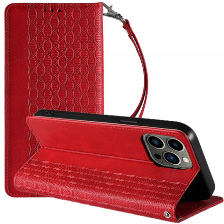 HURTEL STRAP CASE MAGNETYCZNE DO IPHONE 14 PRO Z KLAPKĄ PORTFEL Z PODSTAWKĄ