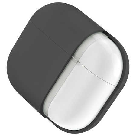 UNIQ etui Lino AirPods 4 Silicone        szary/ash grey