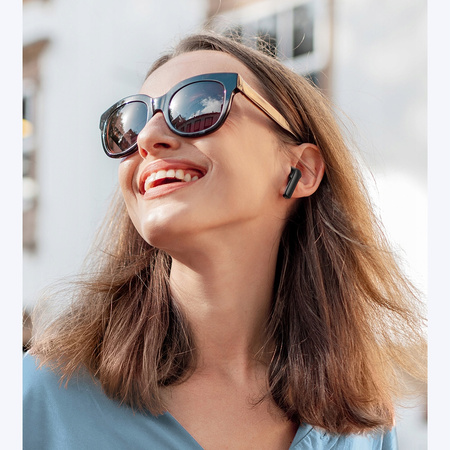 MCDODO SŁUCHAWKI BEZPRZEWODOWE DOUSZNE BLUETOOTH 5 Z MIKROFONEM ETUI BIAŁE