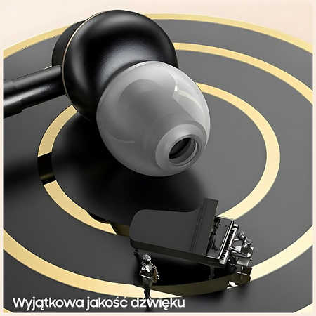 USAMS Słuchawki stereo EP-43 metalUSB-C ciemny zielony/dark green HSEP4302