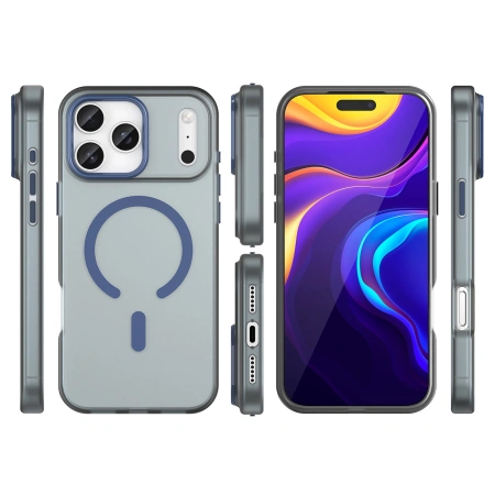 HURTEL ETUI MAGNETIC ABRASIVE DO IPHONE 17 PRO MAX KOMPATYBILNE MAGSAFE