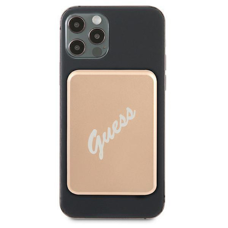 Guess Powerbank indukcyjny 5W GUPBMSVSLG 3000mAh złoty/gold MagSafe