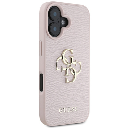 GUESS POKROWIEC TPU DO IPHONE 16 4G LOGO GRANULOWANE WERSJA CLASSIC