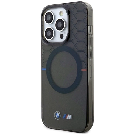 Etui BMW Pattern MagSafe na iPhone 15 Pro Max - szare