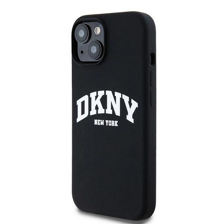DKNY ETUI HARDCASE LIQUID SILICONE DO IPHONE 14 15 13 DO MAGSAFE PLAIN LOGO