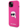 KARL LAGERFELD ETUI DO IPHONE 15 6.1 HARDCASE SILICONE KARL HEAD DO MAGSAFE