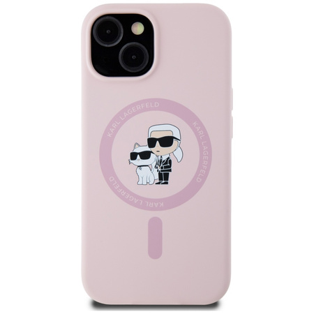 KARL LAGERFELD ETUI KARL&CHOUPETTE DO IPHONE 15 PLUS DO MAGSAFE SILIKONOWE