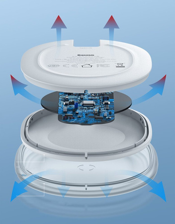 Baseus Jelly bezprzewodowa ładowarka Qi 15 W do telefonu słuchawek + kabel USB - USB Typ C biały (WXGD-02)