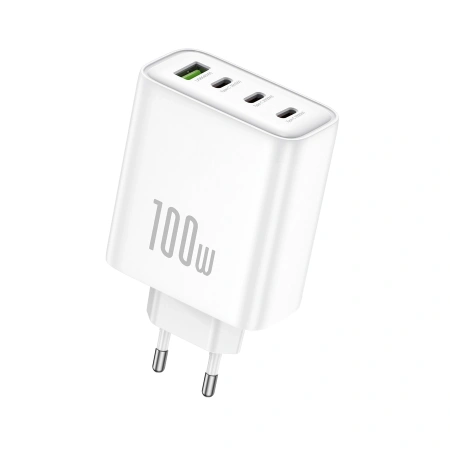 FONENG ładowarka sieciowa GaN40 GaN PD 100W 3xUSB-C + 1xUSB QC3.0 Biały