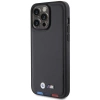 Etui BMW Leather Stamp Tricolor do iPhone 15 Pro Max - czarne