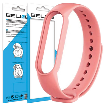 Beline PASEK DO ZEGARKA MI BAND 3 4 RÓŻOWY ELASTYCZNY WODOODPORNY WYGODNY