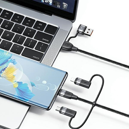 USAMS KABEL 6W1 USB-C MICRO-USB DO LIGHTNING DO TELEFONÓW OPPO VIVO 2M 100W