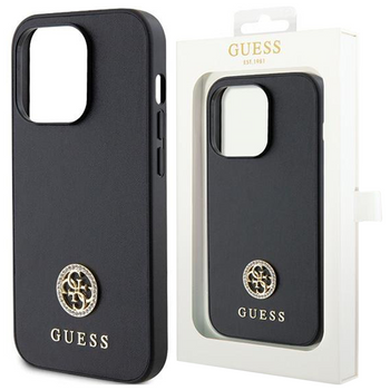 Guess GUHCP15XPS4DGPK iPhone 15 Pro Max 6.7" czarny/black hardcase Strass Metal Logo