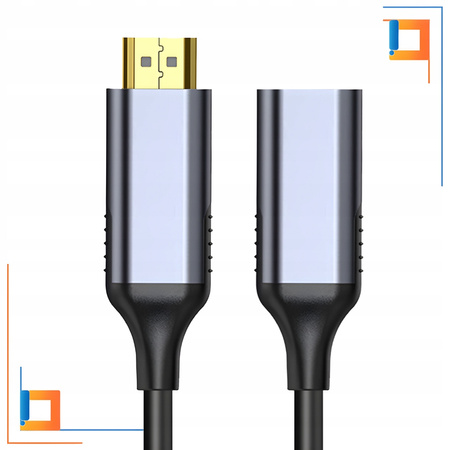 CO2 ADAPTER HDMI DO DISPLAYPORT 1.4 KABEL HDMI - DP FHD 240HZ 4K 60HZ HDR