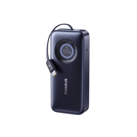Powerbank Baseus EnerCore CR11 20000mAh 67W ze zwijanym kablem USB-C - czarny