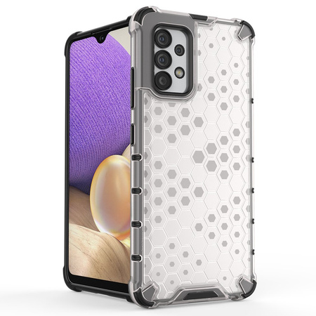 Honeycomb etui pancerny pokrowiec z żelową ramką Samsung Galaxy A03s czarny