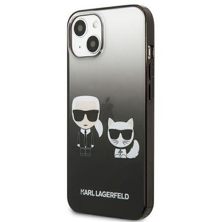 Karl Lagerfeld KLHCP13STGKCK iPhone 13 mini 5,4" hardcase czarny/black Gradient Ikonik Karl & Choupette