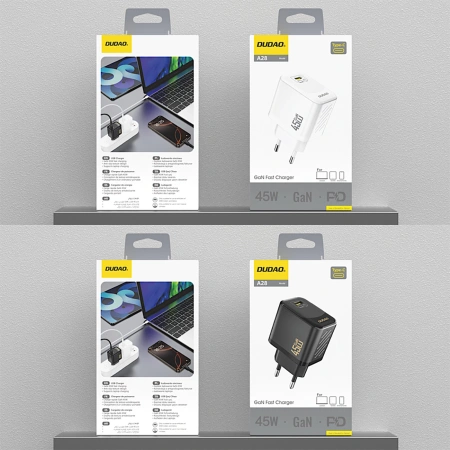 DUDAO ŁADOWARKA SIECIOWA 45W GAN USB-C DO IPHONE 12 13 14 15 SZYBKIE