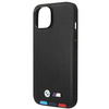 Etui BMW BMHCP14M22PTDK iPhone 14 Plus 6,7" czarny/black Leather Stamp Tricolor