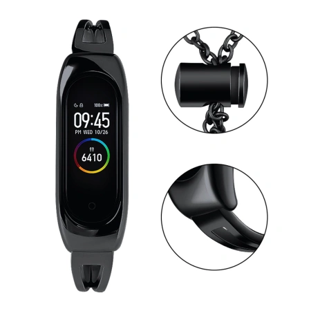 HURTEL PASEK METALOWA OPASKA DO XIAOMI MI BAND 6 5 4 3 ZAMIENNIK ŁAŃCUSZEK
