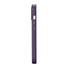 iCarer Case Leather pokrowiec etui z naturalnej skóry do iPhone 14 Plus ciemnofioletowy (kompatybilne z MagSafe)