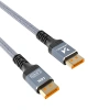 Kabel Wozinsky WPS-16AYL1S DisplayPort 2.1 Certyfikowany VESA 80 Gb/s 16K@60Hz 8K@120Hz 4K@240Hz HDR HDCP DSC 1m - czarny