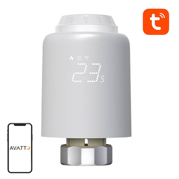AVATTO GŁOWICA TERMOSTATYCZNA TRV07 ZIGBEE 3.0 DO ZDALNEGO STEROWANIA TUYA