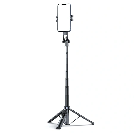 Wozinsky Selfie stick WC1Y30S teleskopowy tripod 1.3m z uchwytem na telefon - czarny
