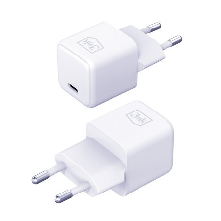3MK SZYVKA ŁADOWARKA SIECIOWA KOSTKA DO TELEFONU 1X USB PD 25W KABEL USB-C