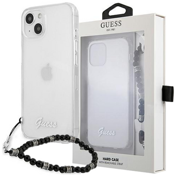 Guess GUHCP13MKPSBK iPhone 13 6,1" Transparent hardcase Black Pearl