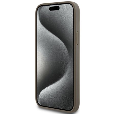 DKNY ETUI HARDCASE DO IPHONE 15 PLUS 14 PLUS 6.7 LEATHER PATTERN DO MAGSAFE