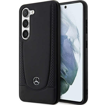 Etui Mercedes MEHCS23SARMBK S23 S911 - czarne Leather Urban