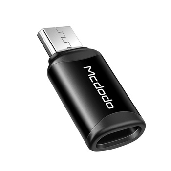 Adapter do telefonu Mcdodo Przejściówka USB -C  do Micro USB  czarny